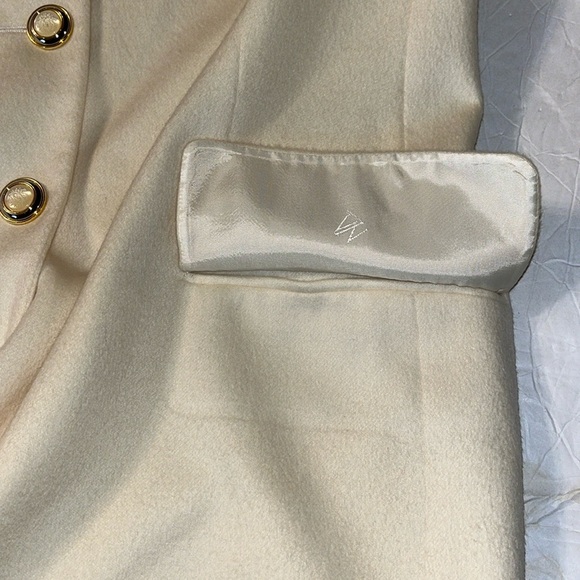 VTG-ESCADA Margaretha ley-12(44)-cream-angora wool blend, lined, blazer/jacket. - Picture 14 of 16